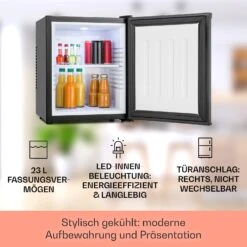 Happy Hour Minibar 5-15°C EEK G Lautlos 23dB LED-Licht -Haushaltsgerätegeschäft 10005399 DE 0002 usp