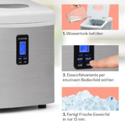 Mr. Silver-Frost Eismaschine 150W Edelstahl Weiß 15kg -Haushaltsgerätegeschäft 10020110 de 0004 usp