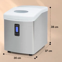 Mr. Silver-Frost Eismaschine 150W Edelstahl Weiß 15kg -Haushaltsgerätegeschäft 10020110 yy 0011 dimensions