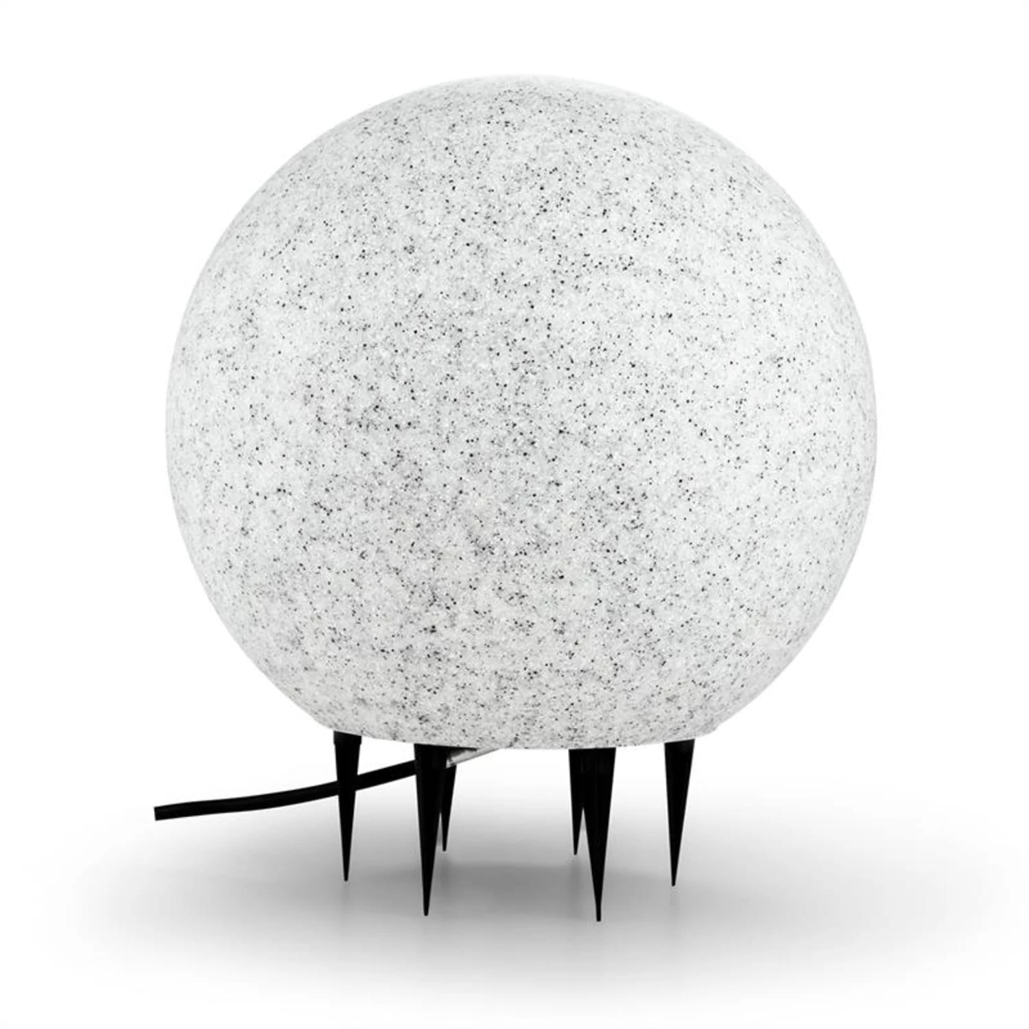 Shinestone L Kugelleuchte Außenleuchte Gartenlampe 40cm Steinoptik 5 Shinestone L Kugelleuchte Außenleuchte Gartenlampe 40cm Steinoptik – Bild 3