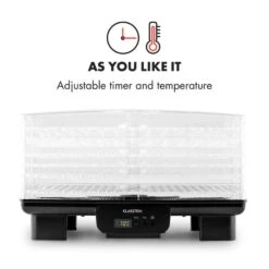 Bananarama Dörrautomat Schwarz 550W Trockner Dehydrator 6 Etagen -Haushaltsgerätegeschäft 10027831 yy 0005 logo Klarstein Bananarama Doerrautomat schwarz reedit