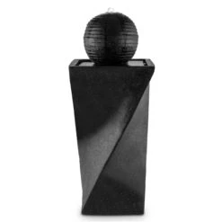 Schönbrunn Springbrunnen Kugelbrunnen Solar 200 L/h LED Basalt -Haushaltsgerätegeschäft 10027997 yy 0003 titel Duramaxx Schoenbrunn Solar Springbrunnen