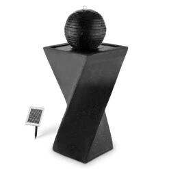 Schönbrunn Springbrunnen Kugelbrunnen Solar 200 L/h LED Basalt -Haushaltsgerätegeschäft 10027997 yy 0005 titel Duramaxx Schoenbrunn Solar Springbrunnen