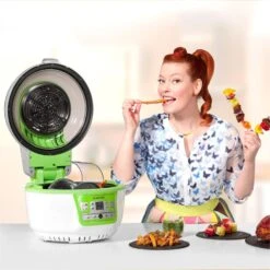 VitAir Turbo Heißluftfritteuse Grün-weiß 1400W Grillen Backen 9l 15 VitAir Turbo Heißluftfritteuse Grün-weiß 1400W Grillen Backen 9l -Haushaltsgerätegeschäft 10028288 yy 0003 titel enie klarstein vitair heissluft frieteuse