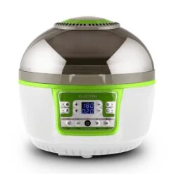 VitAir Turbo Heißluftfritteuse Grün-weiß 1400W Grillen Backen 9l 17 VitAir Turbo Heißluftfritteuse Grün-weiß 1400W Grillen Backen 9l -Haushaltsgerätegeschäft 10028288 yy 0005 front 04 Klarstein VitAir Heissluftfritteuse gruen weiss