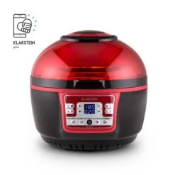 VitAir Turbo Heißluftfritteuse Rot-schwarz 1400W Grillen Backen 9l 16 VitAir Turbo Heißluftfritteuse Rot-schwarz 1400W Grillen Backen 9l -Haushaltsgerätegeschäft 10028289 yy 0004 logo Klarstein VitAir Heissluftfritteuse V2 rot schwarz