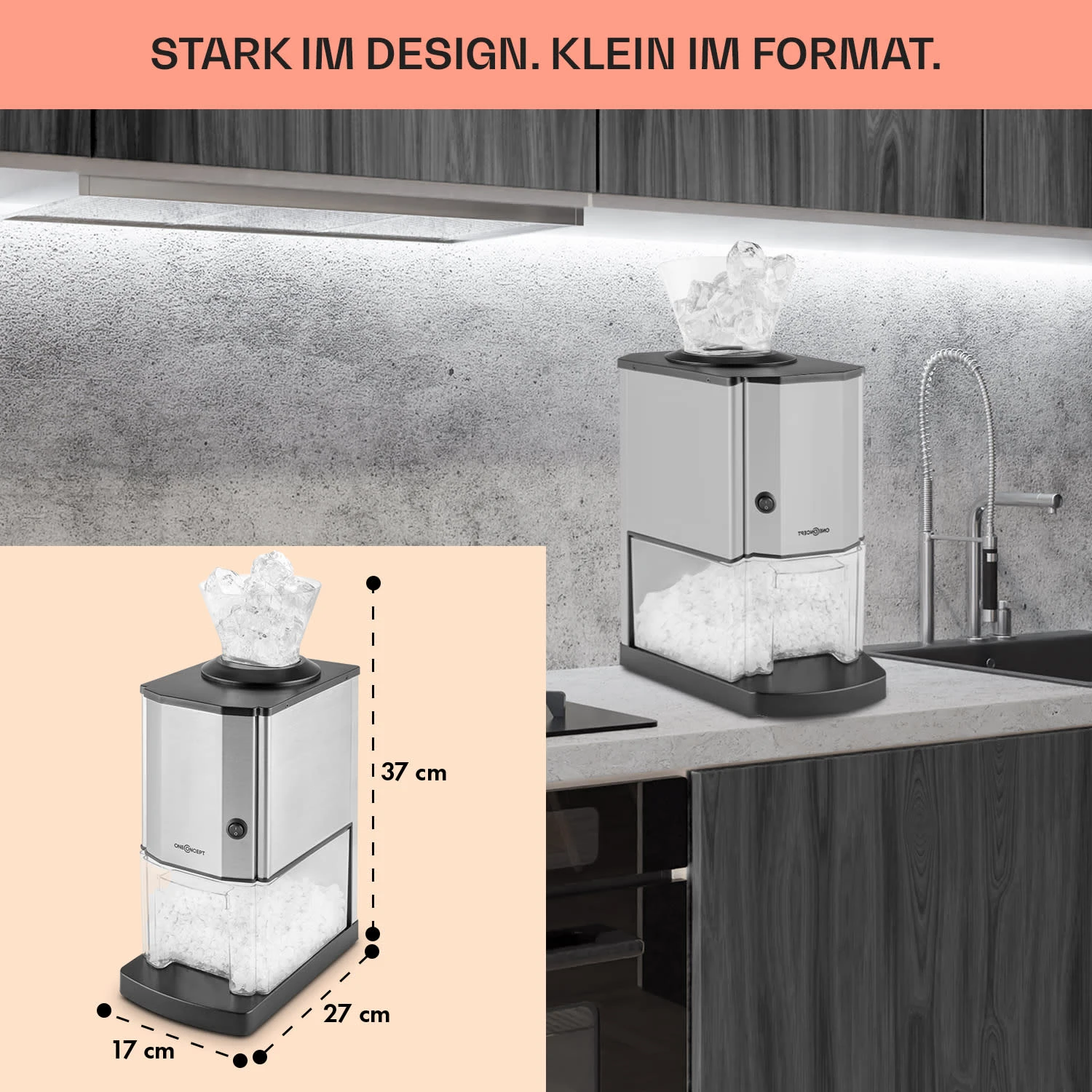 Icebreaker Ice Crusher 15kg/h 3,5Liter Eisbehälter Edelstahl 8 Icebreaker Ice Crusher 15kg/h 3,5Liter Eisbehälter Edelstahl – Bild 6