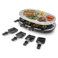 Steaklette Raclettegrill 1500 W Granit-Natursteinplatte 8 Personen 15 Steaklette Raclettegrill 1500 W Granit-Natursteinplatte 8 Personen -Haushaltsgerätegeschäft 10028449 yy 0007 titel Klarstein Steaklette Raclette Natursteingrill
