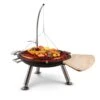 Turion Galgen-Schwenkgrill Feuerschale Ø80cm BBQ Seilzug Edelstahl -Haushaltsgerätegeschäft 10028486 yy 0001 titel