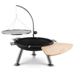 Turion Galgen-Schwenkgrill Feuerschale Ø80cm BBQ Seilzug Edelstahl -Haushaltsgerätegeschäft 10028486 yy 0003 logo
