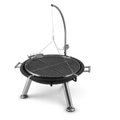 Turion Galgen-Schwenkgrill Feuerschale Ø80cm BBQ Seilzug Edelstahl -Haushaltsgerätegeschäft 10028486 yy 0008 logo