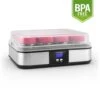 Gaia Joghurtmaker 12 Gläser A 150 Ml Timer Edelstahl -Haushaltsgerätegeschäft 10028636 yy 0001 titel Klarstein Gaia Joghurtmaker schwarz
