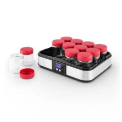 Gaia Joghurtmaker 12 Gläser A 150 Ml Timer Edelstahl -Haushaltsgerätegeschäft 10028636 yy 0007 titel 07 Klarstein Gaia Joghurtmaker Edelstahl
