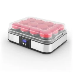 Gaia Joghurtmaker 12 Gläser A 150 Ml Timer Edelstahl -Haushaltsgerätegeschäft 10028636 yy 0008 titel 08 Klarstein Gaia Joghurtmaker Edelstahl
