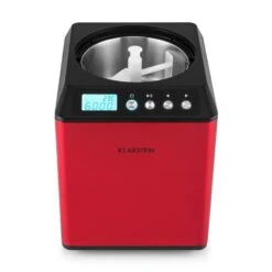 Vanilla Sky Eiscreme-Maschine Kompressor 2l 180W Edelstahl Rot -Haushaltsgerätegeschäft 10028874 yy 0005 front Klarstein Vanilla Sky Eismaschine