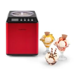 Vanilla Sky Eiscreme-Maschine Kompressor 2l 180W Edelstahl Rot -Haushaltsgerätegeschäft 10028874 yy 0007 ambient Klarstein Vanilla Sky Eismaschine