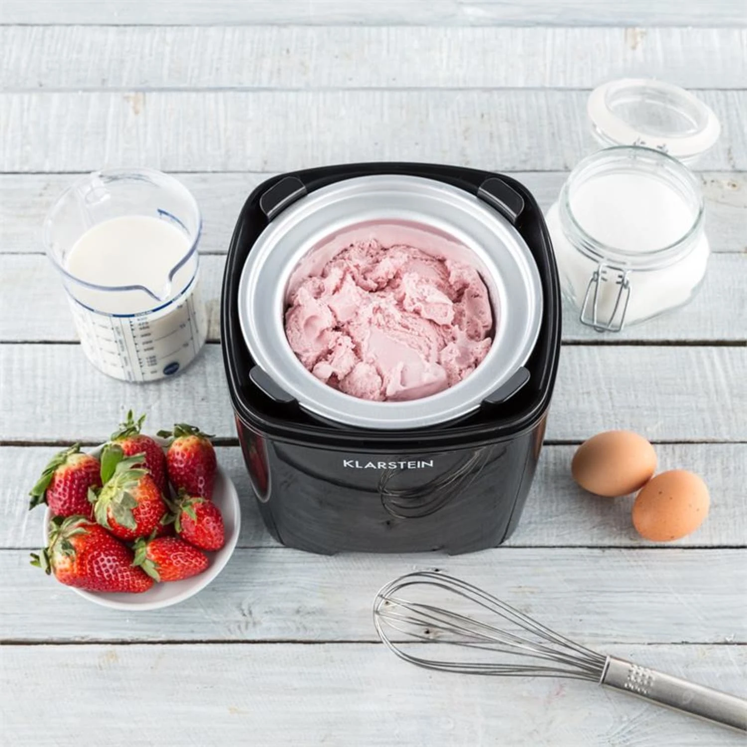 Creamberry Eiscremebereiter Flaschenkühler Frozen Yogurt Maschine 1,5l 7 Creamberry Eiscremebereiter Flaschenkühler Frozen Yogurt Maschine 1,5l – Bild 5