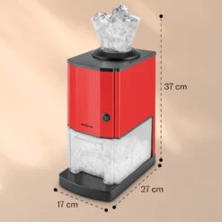Icebreaker Ice Crusher 15kg/h 3,5 Liter Eisbehälter Edelstahl Rot -Haushaltsgerätegeschäft 10028938 yy 0011 dimensions
