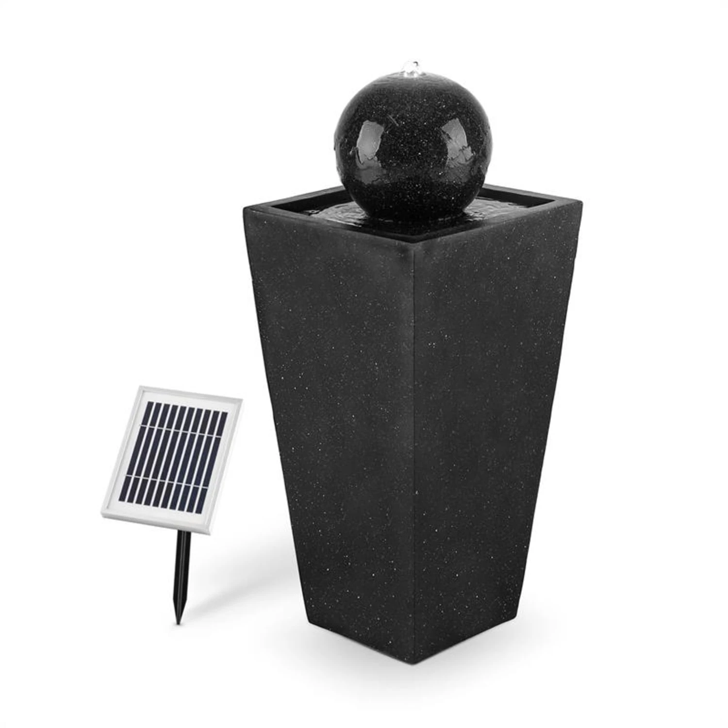 Königsbrunn Springbrunnen Solar 200 L/h LED Akku Basaltoptik 3 Königsbrunn Springbrunnen Solar 200 L/h LED Akku Basaltoptik