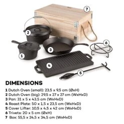 Hotrod Masterplan Dutch Oven Set 7-teilig BBQ Topfset Gusseisen -Haushaltsgerätegeschäft 10029164 yy 0008 logo