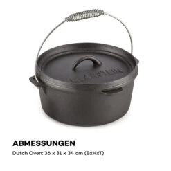 Hotrod 85 Dutch Oven BBQ-Topf 9 Qt / 8,5 Liter Gusseisen Schwarz -Haushaltsgerätegeschäft 10029167 de 0008 logo