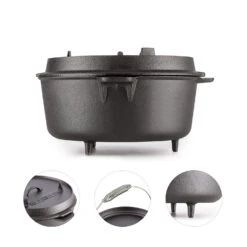 Hotrod 145 Dutch Oven BBQ-Topf 12 Qt / 11,4 Liter Gusseisen Schwarz -Haushaltsgerätegeschäft 10029168 yy 0004 logo