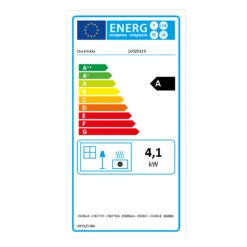 Kamtschatka Gasheizofen Gasheizer Keramikbrenner Infrarot 4,1kW -Haushaltsgerätegeschäft 10029319 energy label