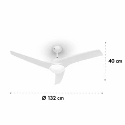 Figo 2-in-1-Deckenventilator Lampe Ø132cm 10.039m³/h Fernbedienung -Haushaltsgerätegeschäft 10029345 yy 0007 logo