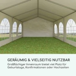 Sommerfest 4x8m 500 G/m² Partyzelt Festzelt PVC Wasserdicht Verzinkt -Haushaltsgerätegeschäft 10029438 de 0003 logo