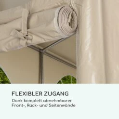 Sommerfest 4x8m 500 G/m² Partyzelt Festzelt PVC Wasserdicht Verzinkt -Haushaltsgerätegeschäft 10029438 de 0007 logo