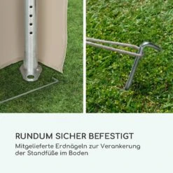 Sommerfest 4x8m 500 G/m² Partyzelt Festzelt PVC Wasserdicht Verzinkt -Haushaltsgerätegeschäft 10029438 de 0009 logo