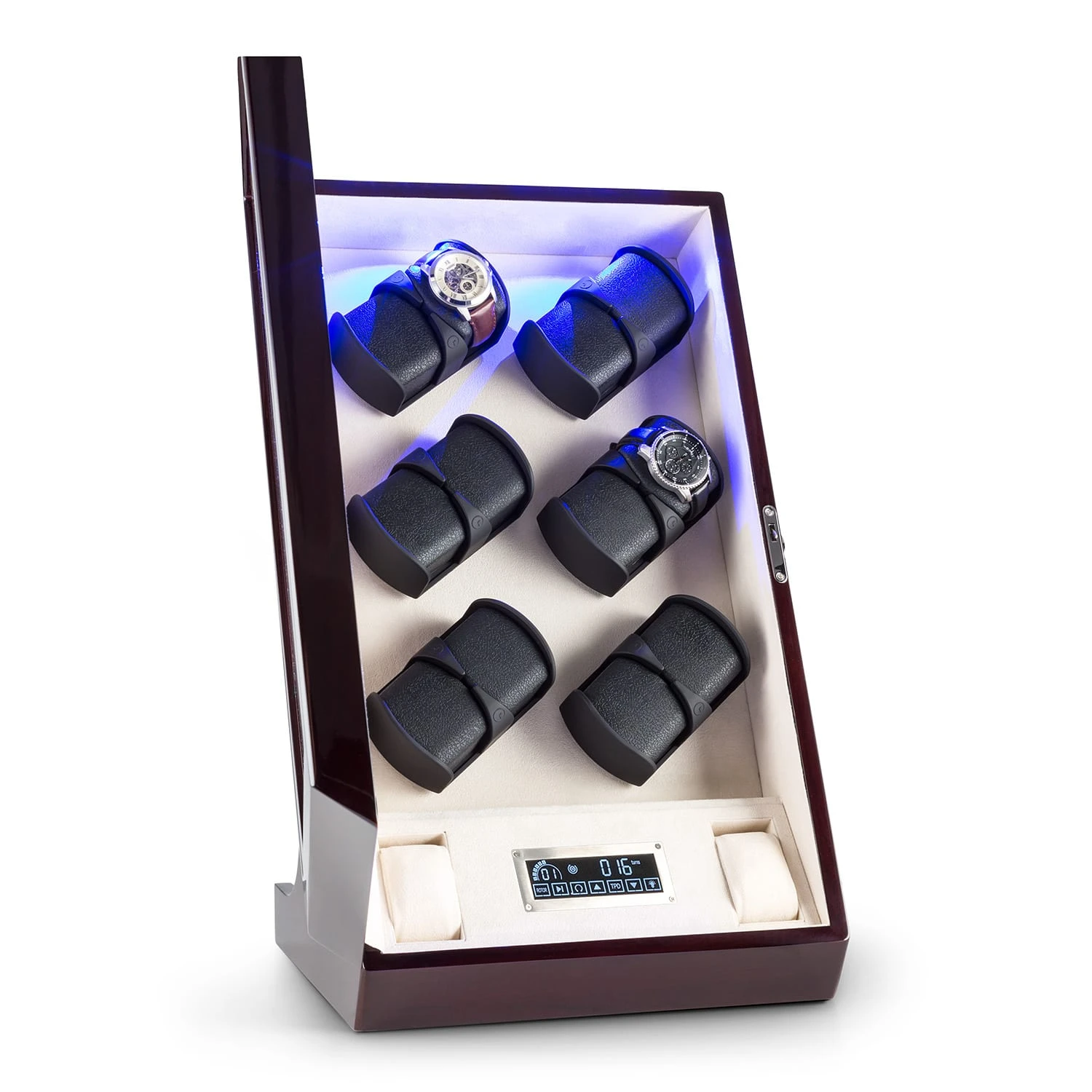 Klingenthal Uhrenbeweger Rechts-Links-Lauf Bis 2200U/d 12 Uhren RGB-LED Touch Abschließbar 3 Klingenthal Uhrenbeweger Rechts-Links-Lauf Bis 2200U/d 12 Uhren RGB-LED Touch Abschließbar