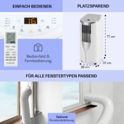 New Breeze 7 Mobile Klimaanlage 7000BTU 2,1kW 34m² Mobil Fernbedienung 16 New Breeze 7 Mobile Klimaanlage 7000BTU 2,1kW 34m² Mobil Fernbedienung -Haushaltsgerätegeschäft 10029702 de 0006 usp