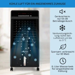 CTR-1 4-in-1 Luftkühler 360 M³/h 65 Watt 8 Liter Fernbedienung Mobil 10 CTR-1 4-in-1 Luftkühler 360 M³/h 65 Watt 8 Liter Fernbedienung Mobil -Haushaltsgerätegeschäft 10029736 de 0002 usp