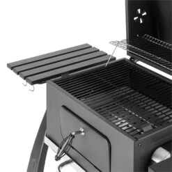 Bigfoot Holzkohlegrill Smoker BBQ-Grill 55 X 40 Cm Stahl Schwarz -Haushaltsgerätegeschäft 10029763 yy 0007 detail Klarstein Bigfoot BBQ Grill Smoker