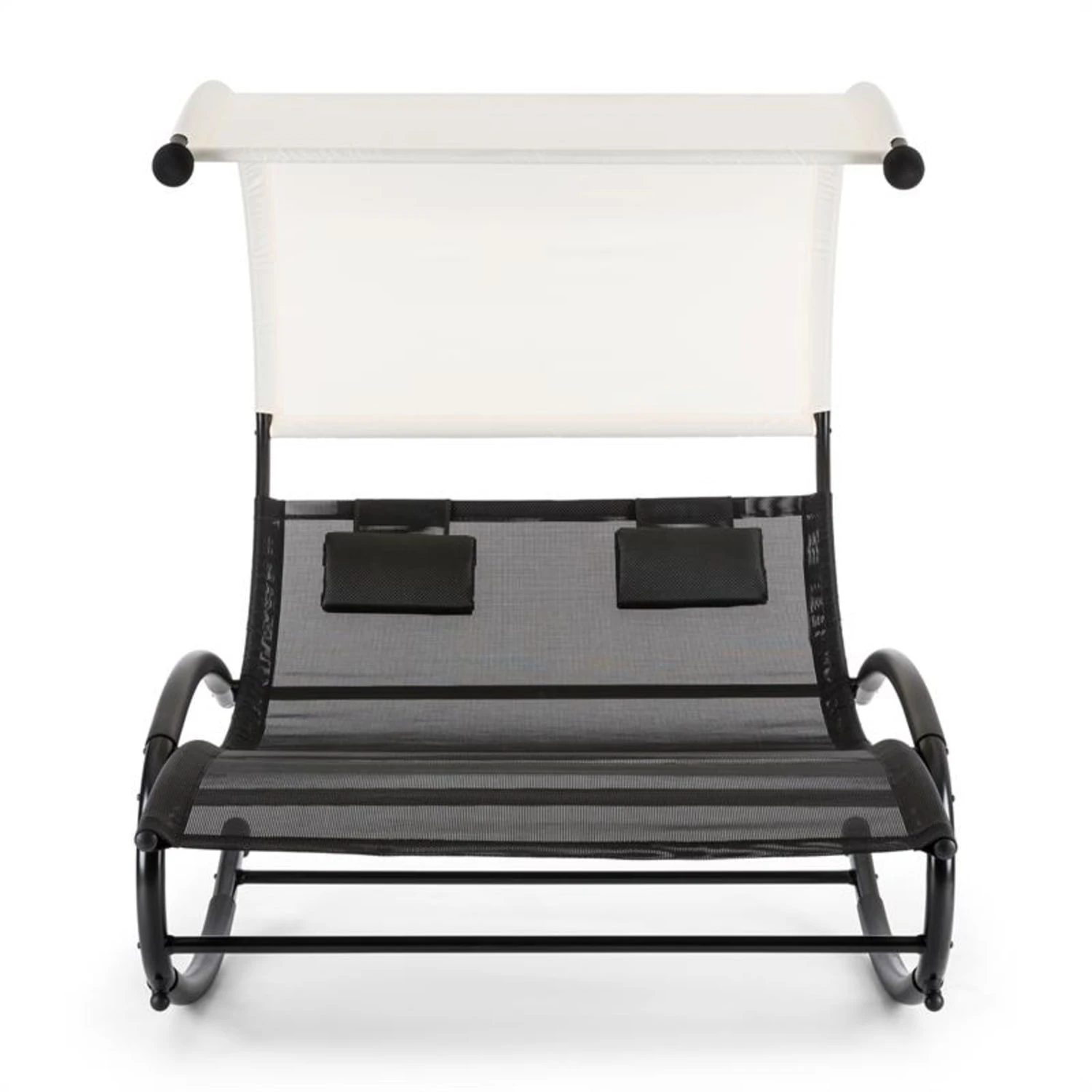 Suncruise Schaukelliege Gartenliege Sonnendach Polyester Stahl 5 Suncruise Schaukelliege Gartenliege Sonnendach Polyester Stahl – Bild 3