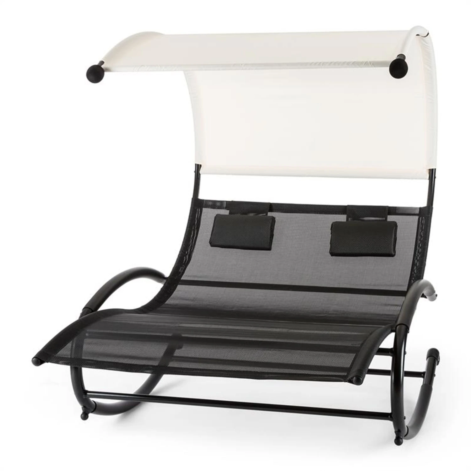 Suncruise Schaukelliege Gartenliege Sonnendach Polyester Stahl 6 Suncruise Schaukelliege Gartenliege Sonnendach Polyester Stahl – Bild 4