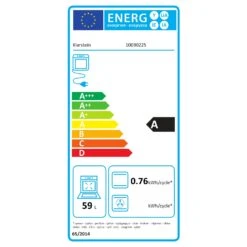 Vilhelmine Backofen 55 L Einbau Energieeffizienzklasse A Schwarz -Haushaltsgerätegeschäft 10030225 energy label