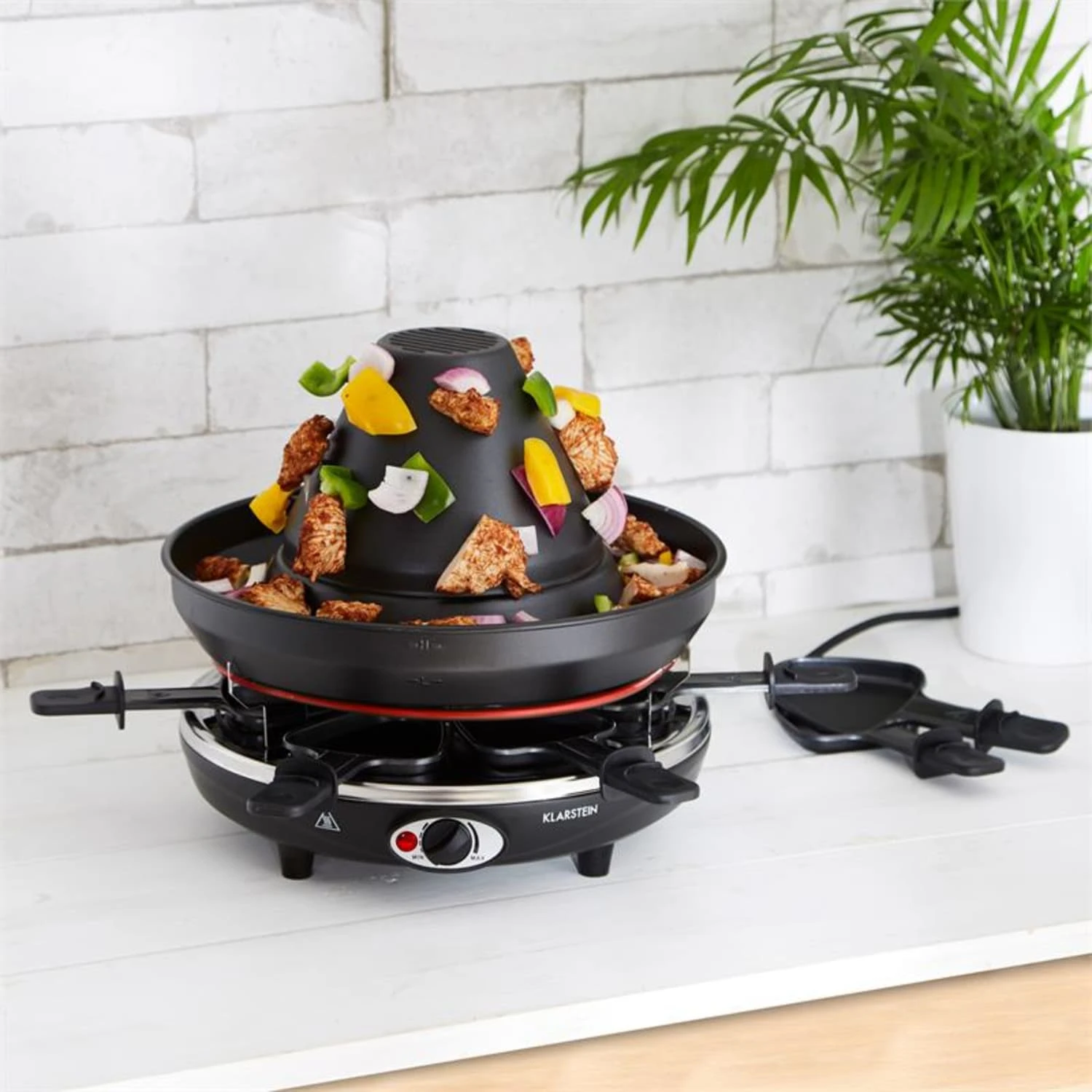 Taste Volcano Tartarengrill Raclettegrill 1500 W 6 Personen Schwarz 4 Taste Volcano Tartarengrill Raclettegrill 1500 W 6 Personen Schwarz – Bild 2