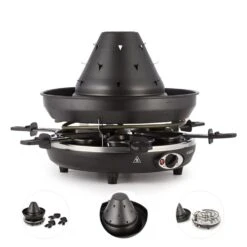 Taste Volcano Tartarengrill Raclettegrill 1500 W 6 Personen Schwarz 12 Taste Volcano Tartarengrill Raclettegrill 1500 W 6 Personen Schwarz -Haushaltsgerätegeschäft 10030307 yy 0006 detail Klarstein Tataren Grill Raclette Grill