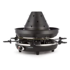 Taste Volcano Tartarengrill Raclettegrill 1500 W 6 Personen Schwarz 13 Taste Volcano Tartarengrill Raclettegrill 1500 W 6 Personen Schwarz -Haushaltsgerätegeschäft 10030307 yy 0007 front Klarstein Tataren Grill Raclette Grill