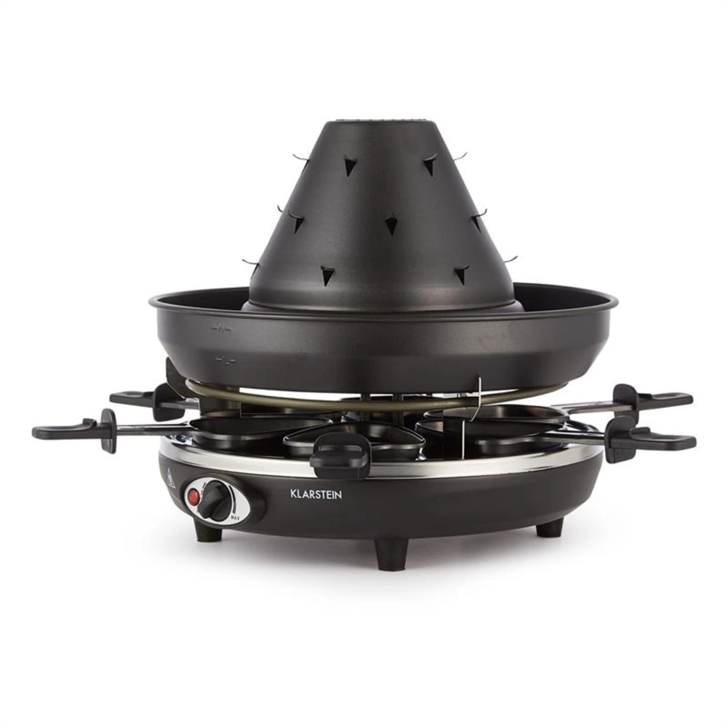 Taste Volcano Tartarengrill Raclettegrill 1500 W 6 Personen Schwarz 8 Taste Volcano Tartarengrill Raclettegrill 1500 W 6 Personen Schwarz – Bild 6