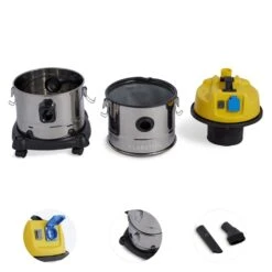 Reinraum 3-in-1 Nass-/Trockensauger Aschesauger 1800W 30l Edelstahl -Haushaltsgerätegeschäft 10030310 yy 0003 detail Klarstein vacuum cleaner 30L