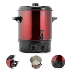 Biggie Einkochautomat Edelstahl 27 Liter 2000W Timer Rot 8 Biggie Einkochautomat Edelstahl 27 Liter 2000W Timer Rot -Haushaltsgerätegeschäft 10030585 yy 0003 detail Klarstein Biggie Einkochautomat 27 Liter rot