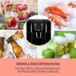 Ice Volcano 2G Eismaschine LED 12kg Je 24h 2l 6-12min Schwarz -Haushaltsgerätegeschäft 10030844 DE 0003 usp