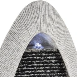 Gavarnie Wandbrunnen LED 37,5x89,5x9 Cm Oval 6W Pumpe IP 67 -Haushaltsgerätegeschäft 10030994 yy 0005 detail Blumfeldt Gavarnie Wandbrunnen Naturstein Optik