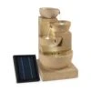 Korinth Zierbrunnen Gartenbrunnen 3W Solar LED Sandsteinoptik -Haushaltsgerätegeschäft 10031399 yy 0001 titel Blumfeldt Korinth Zierbrunnen 3W Sandsteinoptik