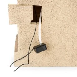 Korinth Zierbrunnen Gartenbrunnen 3W Solar LED Sandsteinoptik -Haushaltsgerätegeschäft 10031399 yy 0005 detail Blumfeldt Korinth Zierbrunnen 3W Sandsteinoptik