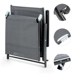 Modena Sonnenliege 64x85x170cm Aluminium/Stahlrohr Grau 10 Modena Sonnenliege 64x85x170cm Aluminium/Stahlrohr Grau -Haushaltsgerätegeschäft 10031442 yy 0005 detail Blumfeldt Modena Sonnenliege