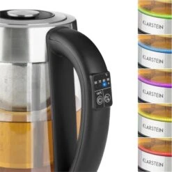 Ostfriese Wasserkocher 2-in-1 Teekocher 1,7L 2200W LED Edelstahl Glas 10 Ostfriese Wasserkocher 2-in-1 Teekocher 1,7L 2200W LED Edelstahl Glas -Haushaltsgerätegeschäft 10031479 yy 0004 detail Klarstein Ostfriese Wasserkocher Edelstahl Glas